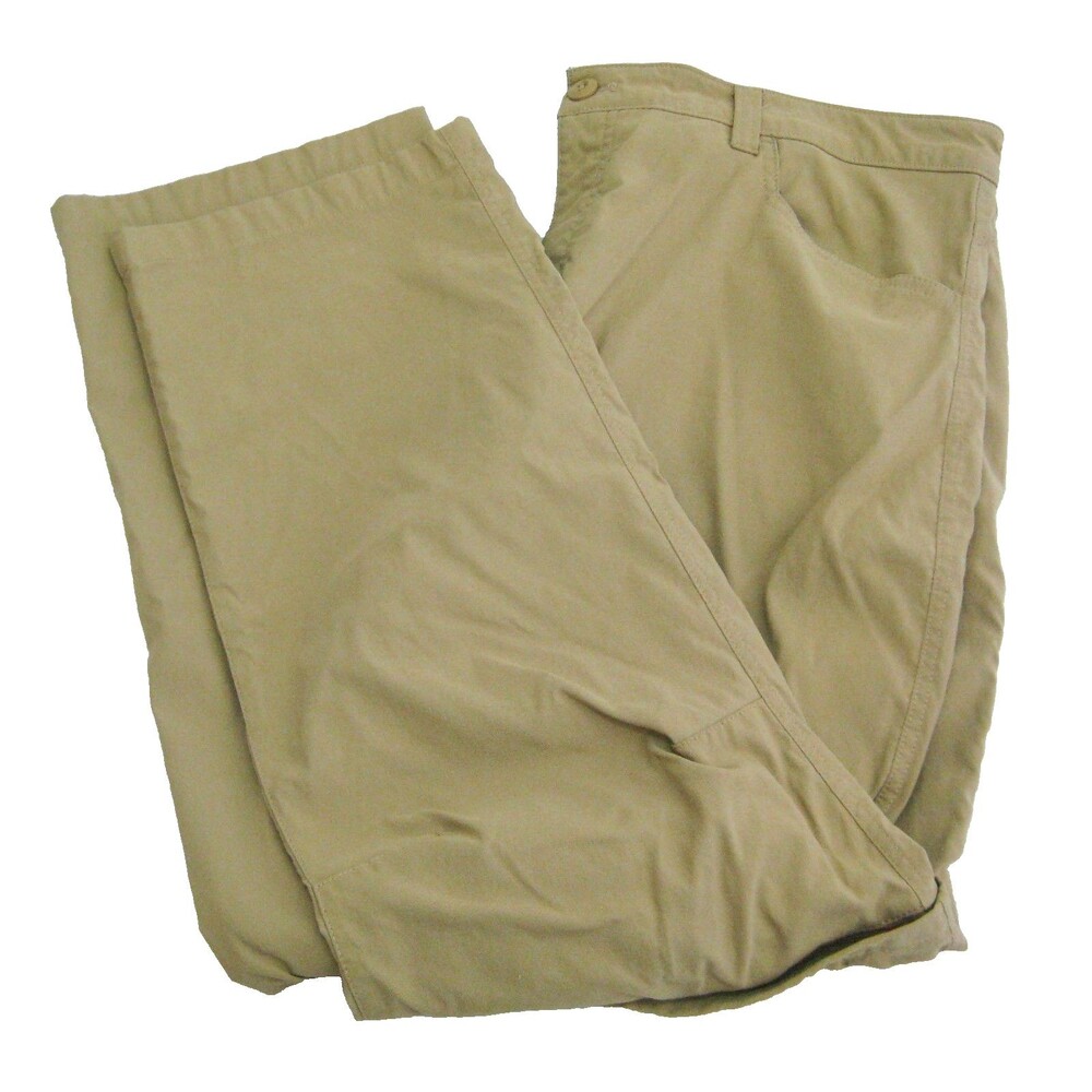 Eddie Bauer Convertible Hiking Pants Shorts Mens Size 40x30 Beige 4 Pockets